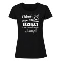 Odsuń się, mam szalone dzieci - koszulka damska czarna.jpg