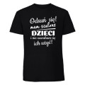 Odsuń się, mam szalone dzieci - koszulka męska czarna.jpg