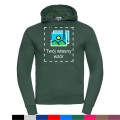 Zielona Bluza unisex z kapturem z własnym nadrukiem.jpg