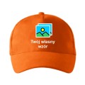 pomarańczowa czapka 5-panelowa personalizowana.jpg