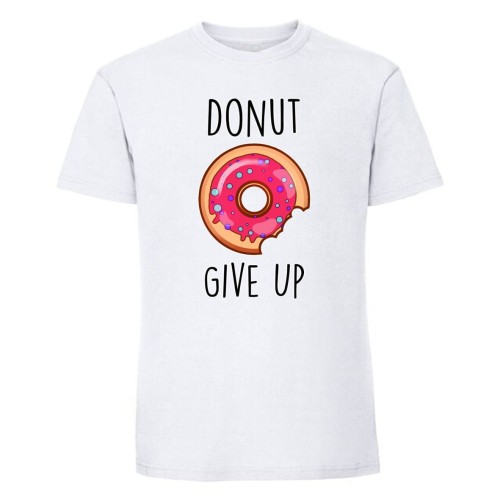 donut give up - koszulka męska biała.jpg