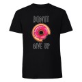 donut give up - koszulka męska czarna.jpg