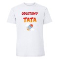 odlotowy tata - koszulka męska biała.jpg