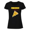All you need is pizza - koszulka damska czarna.jpg