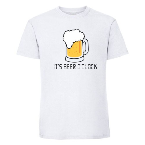 its a beer o clock koszulka męska biała.jpg