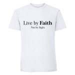 Koszulka męska - Live by faith