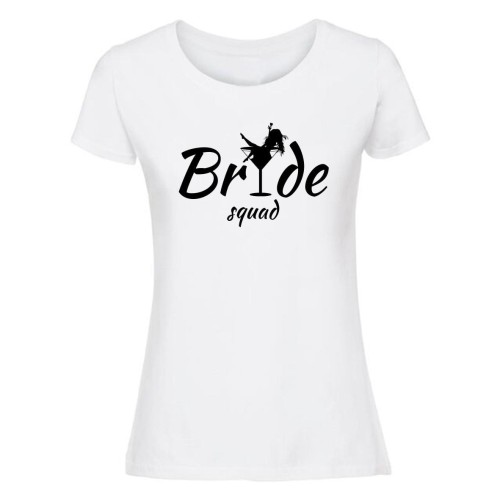 Bride squad - koszulka damska biała.jpg