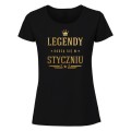 legendy rodzą się w styczniu - koszulka damska czarna.jpg