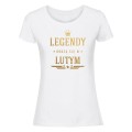 legendy rodzą się w lutym - koszulka damska biała.jpg