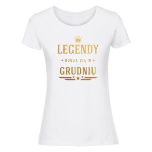 Koszulka damska - Legendy rodzą się w grudniu