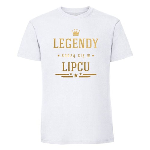 legendy rodzą się w lipcu - koszulka męska biała.jpg