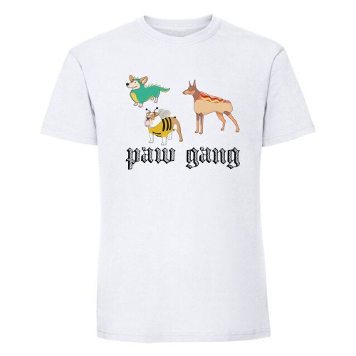 paw gang - koszulka męska biała.jpg