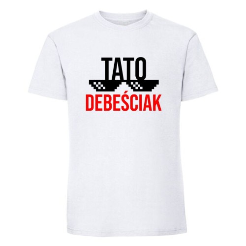 tato debeściak - koszulka męska biała.jpg