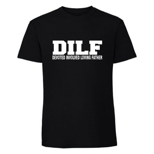 DILF FATHER - koszulka męska czarna.jpg