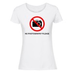 Koszulka damska - No photography please